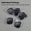 Hair Nets Invisible Elastic Edge Mesh and U Shaped Pins Set, 50 Pieces 50 cm Individual Package Invisible Hair Nets, 40 Pieces U Shaped Pins for Ballet Bun, Sleeping, Women and Wig(Black)
