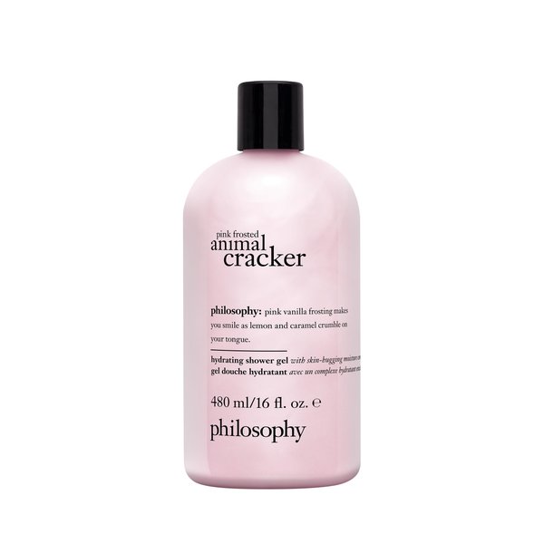 philosophy hydrating shower gel pink frosted animal cracker