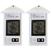Sper Scientific Compact Digital Min/Max Thermometer 800121 - Wide Range Temperature Logger with Clear LCD Display - Ideal for Laboratories, Food Storage, HVAC & Greenhouses - 2 pc