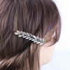 Allereyae Crystal Wedding Hairpins Barrette Rhinestone Hair Clip Barrette Sliver CZ Bling Bridal Headpieces Decorative Head Clip Headwear Bridal Hair Accessories for Women and Girls (Silver)