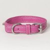 XX-Small Beaded Rhinestone Soft Napa Leather Padded Utopia Dog Collar, Fits Neck Size 8" - 10"