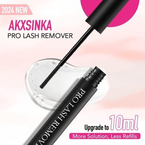 AKXSINKA 10ML Lash Cluster Remover, Lash Remover for Lash Extensions, Bond and Seal Lash Glue Remover for DIY Eyelash Extensions at home, Easy Removal Gentle lash Remover For Cluster Lashes