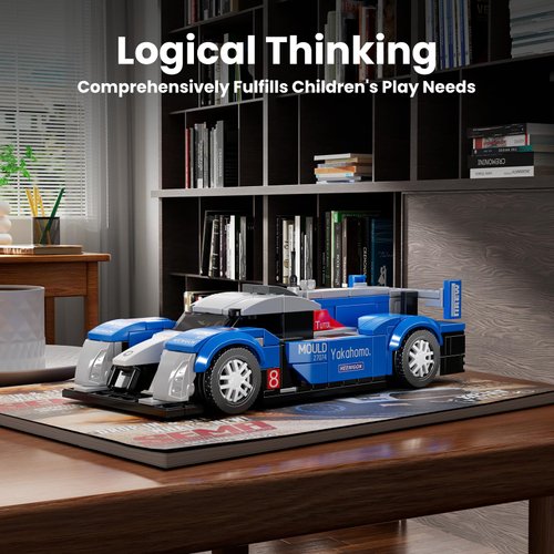 Mould King 908RC Racing Car Building Kits, MOC Super Sports Car Toys Model, Vehicle Blocks Set Suitable for Boys to Build, House Decoration Gifts for Kids and Adults 27074 (353 Pcs)