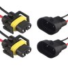 H8 H11 880 881 Male Socket Adapter Connector Wiring Harness&Female Adapter Wiring Harness Sockets Wire Compatible with Headlights or Fog Lights 2Set