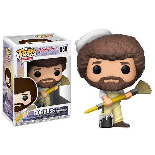 Funko POP! TV: Bob Ross - Bob Ross in Overalls Collectible Figure