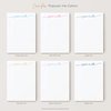 Personalized Notepad, Elegant Script Notepad with lowercase Calligraphy, Custom Memo Pad, Custom Brush Letter Notepad, Swash Script Pad