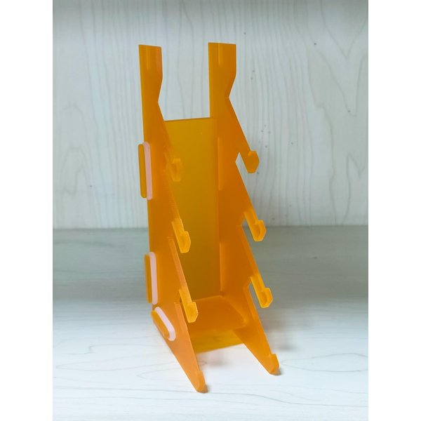 leefai Pro Fingerboard Racks Displyer-Fingerskate Board Holder -Quality Acrylic-Color (Orange)