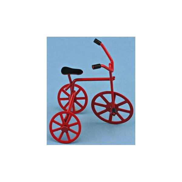 YBW Dollhouse Miniature Red Tricycle