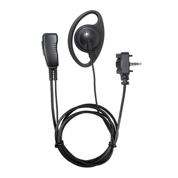 Pryme LMC-1DR22s 1-Wire D-Ring Earpiece for Vertex Standard Two Way Radios with 1-Pin and 2 Screws VX-231 VX-351 EVX-530