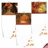 The Best Card Company - 10 Beautiful Note Cards Blank (4 x 5.12 Inch) - Fall and Autumn Season, Boxed Notecard Assortment - Fall Foliage M4971OCB-B1x10