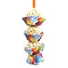 Bonka Bird Toys 1931 Sola Three Cake Colorful Shredding Foraging Treat Natural Sola Conures Cockatiels Parakeets and Other Similar Birds