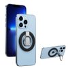 Tahamus Magnetic Phone Ring Holder for Magsafe Finger Kickstand, 360° Rotation Metal Foldable Grip Car Mount Stand Compatible with iPhone 12/13/14/15 & Other Devices Use with Iron Ring
