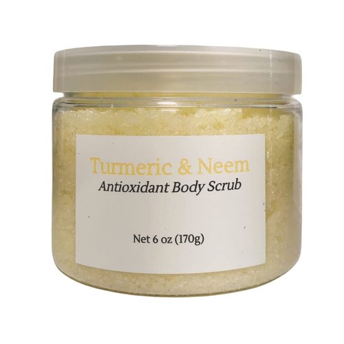Season Jane Organic Turmeric & Neem Antioxidant Body Scrub 6 oz, Made in USA, Vegan, Gluten/Phthalates/Parabens Free
