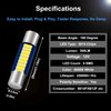 Anourney 6PCS 28mm 29mm 6614F Festoon LED Car Bulb, Extremely Bright 9-SMD 4014 chips 6641 6612F LED Bulb, Fit for Vanity Mirror Lights and Sun Visor Lights, 6000k White