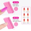 Diesisa Buffer Block Nail File, 100/180 Grit Sponge Nail Buffers for Acrylic Nails, Mini Buffing Block Double Sided for Manicure Tools 30 Count - Pink