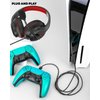 Gaming Headset for Xbox One, PS5, PS4, PC, Sega Game Gear and Other Devices with 3.5mm Audio Jack, Plug and Play, Gaming Headphones for Nintendo Switch with Clear Mic, Folding Design for Kids (Red)