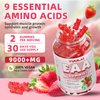 YUULAI Pack of 2 EAA Gummies Essential Amino Acids - All 9 Essential Aminos (EAA) and All Branched-Chain Aminos (BCAAs) for Muscle Recovery, Energy Support, Strawberry Flavor, 120 Count