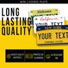 Personalized Mini License Plate | Choose from All 50 States | Bike License Plate | 7 x 4 inch | Custom License Plate for Kids Toy Car and Wagons | Golf Cart Accessories | ATV & Motorcycle (Arkansas)