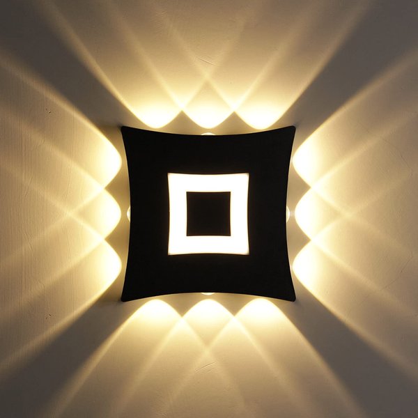 Kawell 8W Modern Wall Sconce Light LED Wall Light Waterproof IP65 Aluminum Wall Lamp LED Indoor Outdoor for Bedroom Living Room Entrance Porch Stairs Bathroom Corridor