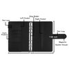 Antner A6 PU Leather Notebook Binder Refillable 6 Ring Budget Binder for A6 Filler Paper, Loose Leaf Personal Planner Binder Cover with Magnetic Buckle Closure, Black