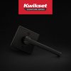 Kwikset Halifax Dummy Door Handle, Single Sided Lever for Closets, French Double Doors, and Pantry, Matte Black Non-Turning Reversible Interior Push/Pull Lever, with Microban Protection