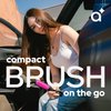 Aséptiqo Brush - Detangling Hair Brush, Compact & Easy to Clean HairBrush for Women, Men, Kids - Ideal for Straight to Wavy Hair, Wet or Dry, Heat Resistant Hair Brush, Cepillo de Pelo