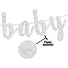 Scorpio Baby Birthday Banner, Zodiac Scorpio Season Bunting Sign, Horoscope/Astrology Birthday/Baby Shower Party Decorations Supplies, Silver Glitter