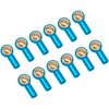 12Pack Vgoohobby Metal M3 Tie Rod End Ball Holder RC Joint Link Ball Head Holder CW Compatible with HSP Traxxas HPI Axial Redcat Racing 1/10 RC Car Truck Buggy Crawler (Blue)