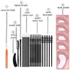 Lash Lift Tools, Eyelash Lifting supplies, Brow Lamination Brushes, DIY Lash Lifting Eye Pads At Home, Full Lash and Eyebrow Brush Kit Eyelash Extension Supply, Eyebrow Perm Parts
