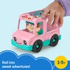 Fisher-Price Little People Toddler Toys Ice Cream Truck Push-Along Vehicle & Figure for Pretend Play Preschool Kids Ages 1+ Years