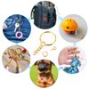 Keychain Rings Kit for Crafts Gold, PAXCOO Includes 100Pcs Split Key Ring with Chain, 100pcs Jump Rings and 100pcs Screw Eye Pins for Resin Keychain Making
