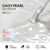 GAOY Pearl Gel Nail Polish, 16ml Shimmer Mermaid Gel Polish, Soak Off UV Gel for Nail Art DIY at Home, Shimmer White