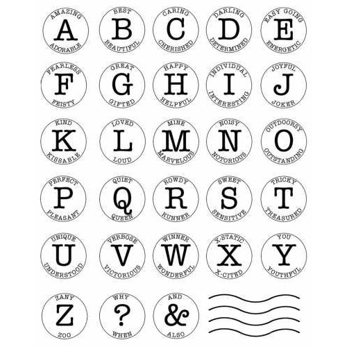 Autumn Leaves Clear Stamps Katie Pertiet-Alphabetically Sent