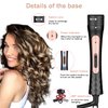 Curling Wand, 4 in 1 Hair Curling Iron Wand Set Include 4 Interchangeable Ceramic Barrels (0.35"-1.25") Hair Curling Wand Set for Quick Create Hairstyle in All Hair Type