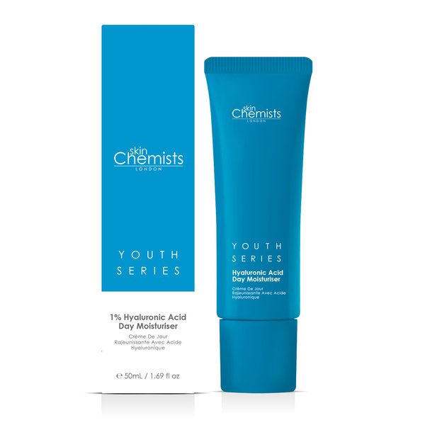 Skin Chemists Hyaluronic Acid Anti Aging Day Cream | Anti Aging Skin care Face Moisturizer with 1% Hyaluronic Acid and Natural Lipids | Moisturizing Formula for a Youthful Glow | 1.69 fl oz