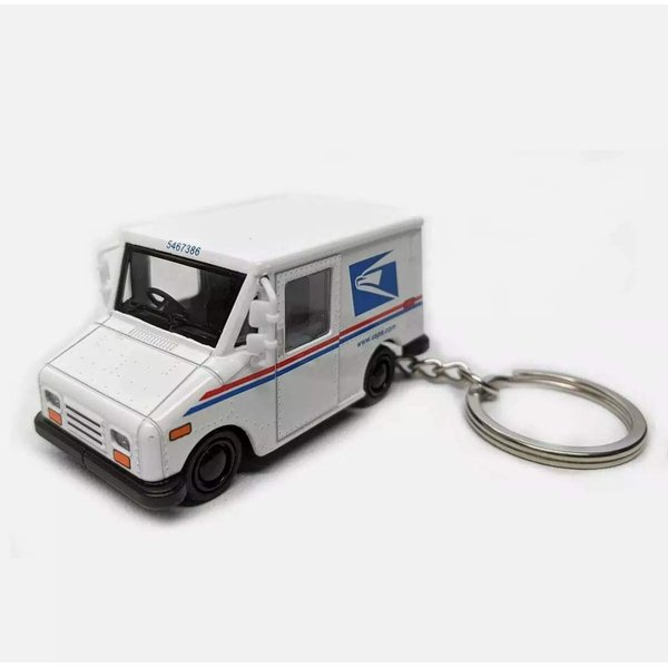 📬KiNSMART Die Cast 2.5 Inch United States Postal Service Truck USPS Grumman LLV 1:72 Scale 2.5in Key-Chain