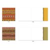 The Best Card Company - 10 Assorted Blank Note Cards with Envelopes Bulk Boxed Set (4 x 5.12Inch) - Fabric Patterns Prints Variety Pack - African Motifs AMQ6116OCB-B1x10