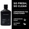 Blind Barber Lemongrass Tea Conditioner - Daily Sulfate-Free Conditioner for Men - Adds Body & Shine, Prevents Tangling - Revitalizing Lemongrass Scent - Paraben-Free, Cruelty-Free (12oz / 350ml)