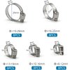 ZIPCCI Hose Clamp Kit, 1/4 Inch - 1 Inch 304 Stainless Steel Hose Clamps Assortment, Worm Gear Fuel Line Pipe Clamp Set, 6-29mm (40pack)