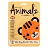 masque BAR Pretty Animalz Tiger Facial Sheet Mask (6 Pack) — Korean Beauty Skin Care Treatment — Antiseptic, Evens Skintone, Anti-Inflammatory, Anti Aging — Spa Fun Face Mask Sheets Animal Characters