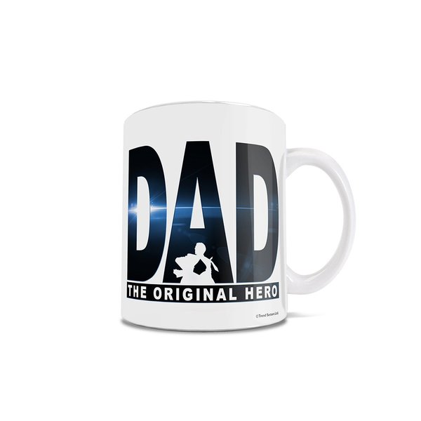 Father's Day - Dad The Original Hero - Superhero - One 11 oz Morphing Mugs Color Changing Heat Sensitive Ceramic Mug – Image Revealed When HOT Liquid Is Added!