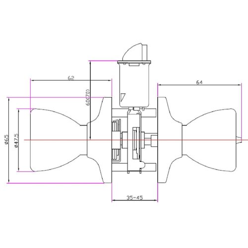 Design House 190723 Terrace 6-Way Universal Privacy Door Knob, Satin Nickel, Piece