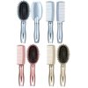 Conair Detangle & Style hair brush set - wide tooth comb and travel hair brush - Detangling Brush and Comb Set - Color at random - 2 Count