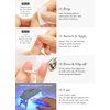 ohora Semi Cured Gel Nail Strips (N Rainbow French) - Extended Size Range, Works with Any Nail Lamps, Salon-Quality, Long Lasting, Easy to Apply&Remove - Includes 2Prep Pads, Nail File&Wooden Stick