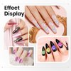 SUPWEE 5 in 1 Nail Magnet Tool for Cat Eye Gel Nail Polish Multi-Function Magnetic Stick for Nails Strong Magnetism for 9D Strip Galaxy Cat Eye Nail Art Design DIY Home Manicure