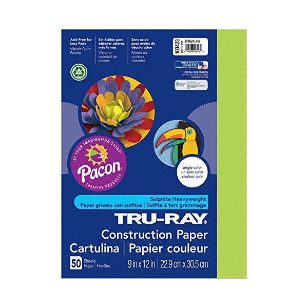 17 Pack PACON CORPORATION TRURAY 9X12 BR LIME 50-50
