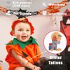 Partywind 245 Styles Glitter Halloween Tattoos for Kids Treats, Halloween Birthday Party Decorations Supplies Favors for Boys Girls, Tattoo Stickers for Trick or Treat Party (28 Sheets)