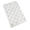 CuteBox Flat Paper Silver Polka Dot White Gift Bags (5" x 7") for Merchandise, Crafts, Party Favors, Retail, Handmade Goods, Arts and Crafts, Outdoor Events, Holidays, Weddings 300pc
