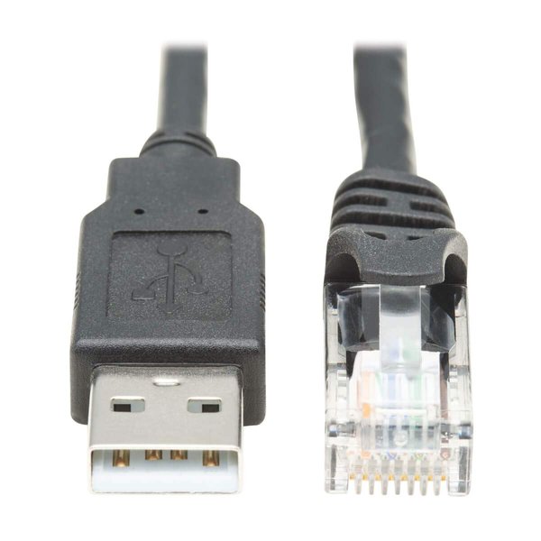 Tripp Lite USB-A to RJ45 Rollover Console Cable Cisco Compatible M/15ft (U009-015-RJ45-X)
