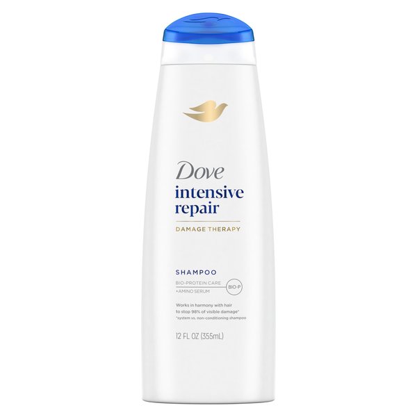 Dove Ultra Care Shampoo Intensive Repair for Damaged Hair Shampoo with Bio-Restore Complex 12 oz